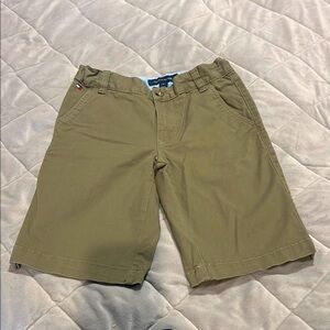 Tommy Hilfiger kids khaki shorts. Adjustable waist, size 12. Cotton/spandex.